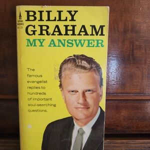Vintage Book My Answer by Billy Graham Paperback Book 1967 Spire Books